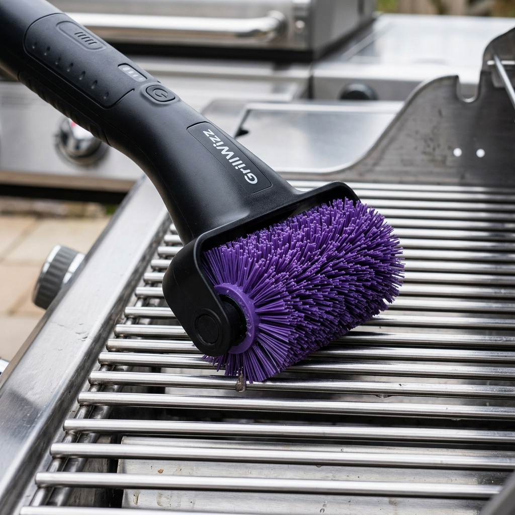 GrillWizz bristle-safe bonded head close-up